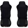 Generic Coprisedili per camion progettati per adattarsi a IVECO STRALIS S-WAY HI-WAY in velluto e ecopelle nera