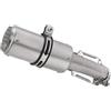HOPSXE Tubo Collegamento Silenziatore Scarico Motocicletta 51mm Slip On per Honda per Transalp 750 CB750 per Hornet XL750 2023-2025 Adattatore(Type-B)
