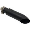 FOCKCPGEGV Scarico moto Terminali di scarico Slip-On GP corti con DB Killer - Nero/Cromo/Argento adatti per Eliminator 500 per SE per ABS 2024-2026(Black)