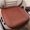 MYMM Protezione sedile auto, confortevole e traspirante Four Seasons generale in cuoio bambù carbone interno respirabile, auto accessori, tappetino coperchio per ufficio sedia (Cioccolato)