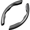 VTANOK 2 Pezzi Auto Coprivolante, per VW tiguan 2009-2024 2025 Inodore Copri Volante Auto Fibra Carbonio Antiscivolo Ultraleggero Confortevole
