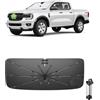 Ruiya 2026 Upgrade Ombrello Parasole Auto Parabrezza Compatibile con Ford Ranger 2019-2026, Parasole Anteriore Pieghevole Protezione UV, Accessori Auto Ranger