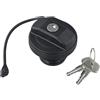 Jurtmy Tappo del serbatoio carburante con chiavi per Land Rover Defender 90 110 130, ricambio LR075664 LR032977, plastica ABS nera, chiusura sicura