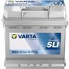 VARTA Automotive DYNAMIC SLI (B20) 12V 45Ah 400A - Batteria auto al piombo-acido per veicoli standard senza start-stop - Batteria di avviamento per fabbisogno energetico base - senza manutenzione