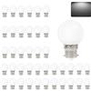 VIRANSHEN 40 Pezzi Lampadine LED B22 Luce Fredda, 3W equivalenti a 30W, 240Lm, Consumo Basso, Risparmio Energetico, Lampada B22 per Luci d'atmosfera Casa Patio Esterno Decorazione Feste Matrimoni