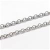 Ipotkitt Catene rolò in acciaio inox 304 da 3 mm, non saldate, 10 m, per la creazione di gioielli, bracciali, collane fai da te, 9 m