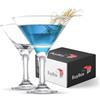 GOSOYO Set di 2 bicchieri da Martini (6oz/175ml). Bicchieri da Cocktail, Espresso Martini, Margarita e Prosecco, Coppa Champagne a Lungo Piede