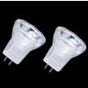 UGEFKMQ 2Pc Mr8 12V 5W Lampada Alogena Gu4 Base Faretto Alogeno Mr8 20W 12V Dimmerabile Bianco Caldo 20W
