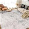 Homcomodar Tappeto Salotto Grande 200x290cm Marrone Grigio Tappeto Salotto Tappeto Camera da Letto Tappeto Morbido per Salotto Cameretta Bambino Ufficio