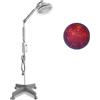 YUNCHI 275 Watt TDP e lampada a infrarossi per terapia con supporto, timer e telecomando, lampada per terapia a luce rossa per alleviare la schiena, il collo e le spalle