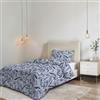 Italian Bed Linen Parure Copripiumino NO STIRO KARMA - prodotto in Italia - Set Copripiumino - Letto Piazza e Mezza, Microfibra - Sacco 200x200 cm + Patella e Federa 50x80 cm - ELITE