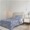 Italian Bed Linen Parure Copripiumino NO STIRO KARMA - prodotto in Italia - Set Copripiumino - Letto Singolo, Microfibra - Sacco 150x200 cm + Patella e Federa 50x80 cm - ELITE