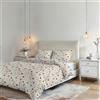 Italian Bed Linen Parure Copripiumino NO STIRO KARMA - prodotto in Italia - Set Copripiumino - Letto Matrimoniale, Microfibra - Sacco 250x200 cm + Patella e 2 Federe 50x80 cm - PRINTEMPS