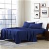 Cathay Home Home Essentials - Set di lenzuola in microfibra spazzolata, ultra morbido, ipoallergenico, resistente alle pieghe, taglia XL, colore: Blu reale
