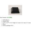 Hammond Mfg. Hammond 1421T8BK, piedini a base quadra adesivi, neri (conf.24pz)