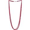 COOLSTEELANDBEYOND Perline Lunga Statement Dichiarazione Collana Multi Strati Catena Cristallo Perline Charm Pendente