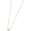MARLU' Collana donna acciaio pvd oro Perle cuore con cristalli di Marlù, 15CN032G-W