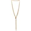 COOLSTEELANDBEYOND Boemo Chic Collana Lariat Statement Collana Frangia Nappa Pendente Strass Multi-Fila Lunga Catena Y-Forma