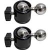 Mekalero Adattatori per montaggio a testa sferica 17 mm sfera e 1/4 foro per vite per tablet staffa telefono supporto per fotocamera adattatori per telefono