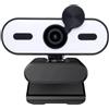 Generic Webcam con luce di riempimento, 1080p HD con microfono, telecamera streaming USB con copertura per la privacy, grandangolo di 105° regolabile per PC, laptop, zoom, riunioni, streaming