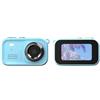 Gettimore Mini fotocamera portachiavi con video HD 1080P e display da 1,44 pollici, dimensioni compatte portatili per viaggi, compatibile con ricarica di tipo C blu