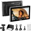 VILTROX 7 Inch Camera Field Monitor,Touchscreen Kit monitor esterno della fotocamera con batteria, ingresso/uscita HDMI 4K su monitor fotocamera con 3D LUT RGB forma d'onda Cappuccio parasole (DC-L1)