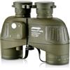 Aomekie Binocolo con telemetro, visione notturna, bussola, 10 x 50, impermeabile, BAK4 FMC con custodia e tracolla