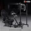 Dardoo Racing Sim Cockpit con Triple Monitor Stand Fit Logitech G920 FANATEC