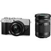 OLYMPUS PEN E-P7 SILVER EZ Kit obiettivo doppio zoom 14-42 mm EZ + 40-150 mm R