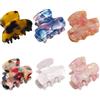 Aucuu Mollettone Capelli Donna, 6 Pezzi Mini Mollette Capelli Donna,Ciappo per Capelli Antiscivolo, Ciappi per Donne Ragazze