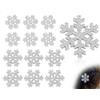 AOYEGIC Confezione da 12 Fermagli per Capelli a Fiocco di Neve, Accessori per Capelli Laterali, Copricapo Invernale con Strass Glitterati, Utilizzato per Donne e Ragazze, Feste di Nozze (Argento)