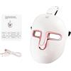 IeBilif Maschera per la terapia della luce a LED, 7 colori, con 270 perle, ricaricabile, per la bellezza del viso, anti-invecchiamento, ringiovanimento, rassodamento, maschera a LED per la terapia della luce
