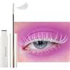 Wowstic Mascara ultra fine impermeabile, mascara 5D bianco ciglia lunghe, mascara Primer con fibra di seta, resistente alle sbavature e non grumoso, mascara per volume/definizione, trucco occhi bianchi con