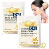 JASUBAI Capsula di siero anti-età alla vitamina C per il viso, capsula di collagene antirughe, siero viso illuminante e idratante per macchie scure, linee sottili e rughe, pelle rassodante (2 pezzi)