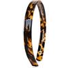 ZHANGXIANG Cerchietto Cerchietto Con Piastra In Acetato, Semplice Forcina Femminile Con Denti, Accessori Per Capelli Per Adulti-Guscio Di Tartaruga Profondo