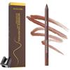 fdsmall Impermeabile Eyeliner Matita, Impermeabile Gel Eyeliner Pen, Longa durata & Smugge-proof Eye Makeup Matite con Sharpener Water Line Eye liner per gli occhi sensibili (06 Bronze)