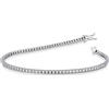 Gioielli di Valenza Bracciale tennis griff piramide in oro bianco 18k con diamanti