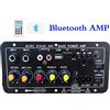 Creadvent Scheda amplificatore audio 30-120W Supporto doppio microfono Bluetooth Amplificatore Subwoof per altoparlante 4Ohm 12V 24V 110V 220V