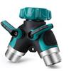 NONE Divisore per tubo flessibile in lega di zinco tipo Y Giunto a doppio senso Uno diviso Due rubinetti Deviatore Accessori da giardino Filettatura interna Water-Diverter