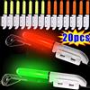 NONE Canna elettronica da pesca notturna Bastone luminoso a LED Bagliore luminoso Impermeabile Galleggiante da pesca su roccia Accessori per attrezzatura Batteria CR322/CR425