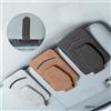 NONE Portaocchiali da Sole per Auto, Clip per Visiera Parasole, Supporto Multifunzione in Pelle per Occhiali, Clip Portatile per Biglietti e Carte, Accessori Auto