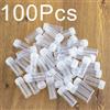 FIGHTYU Mini bottiglie per provette in plastica per campioni da 5 ml, 20/100/200 pezzi, fiale con tappo a prova di perdite, capsula per pillole medicinali, contenitori per la conservazione