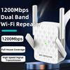 VYOPBC Ripetitore WiFi 5Ghz Router 1200Mbps Amplificatore WiFi Extender Dual Band 2.4G e 5GHz Ripetitore di segnale Wi-Fi Interfaccia di rete a lungo raggio
