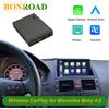 Bonroad Wireless Carplay Android Auto Interfaccia Per Mercedes Benz Classe C W204 NTG 4.0 4.5 5.0 Modulo di Sistema Airplay Autolink
