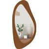 HOMCOM Specchio da parete HOMCOM, moderno, da appendere, con cornice, per camera da letto, soggiorno, ingresso, ecc.