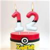 TAKARA TOMY Candele di compleanno Pikachu, candele a forma di Poké Ball, decorazioni per torta per feste a tema Pokémon, anniversari, videogiochi, accessori per feste per ragazzi