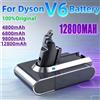 Batteria di ricambio per Dyson V6 21.6V 12800mAh compatibile con DC62 DC59 DC58 SV03 SV04 SV09 Animal Motorhead V6 Slim Absolute Vacuum