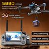Drone Professionale S880 per la Regione Europea con Gimbal a 3 Assi, GPS, Schermo HD, Fotocamera, Motore Brushless, UAV ad Ala Fissa da 12KM, Quadricottero