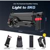HX Monopattino elettrico HX X6 350W 7.5AH 36V 25KM/H pieghevole con batteria rimovibile, ruote da 5.5 pollici, per adulti e bambini