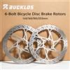 BUCKLOS Rotori per Bicicletta BUCKLOS 140mm 160mm 180mm 203mm, Rotori Ultraleggeri in Acciaio Inox per Freni a Disco Idraulici di Bici da Strada e Mountain Bike